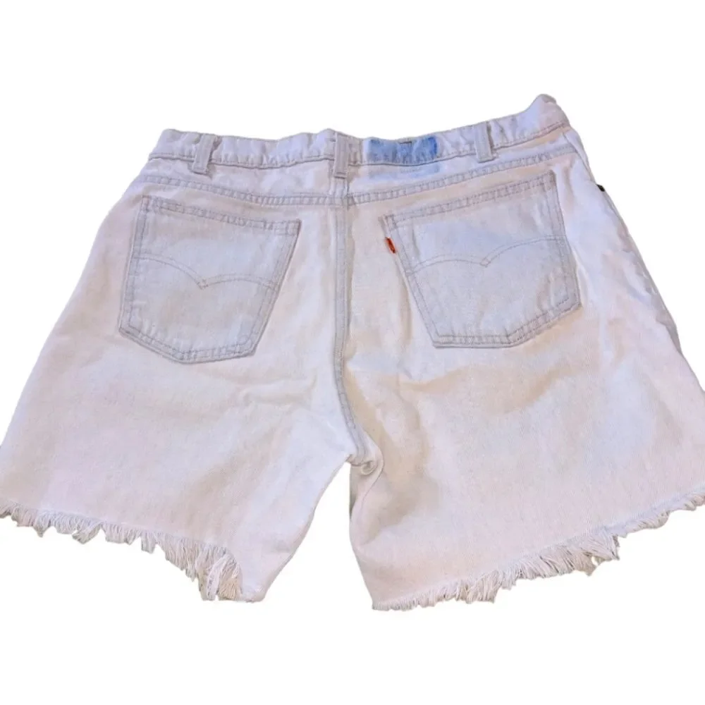 ‎Levi's vintage upcycled jean shorts size 36